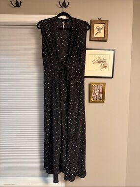 FREE PEOPLE Front Tie Maxi Duster